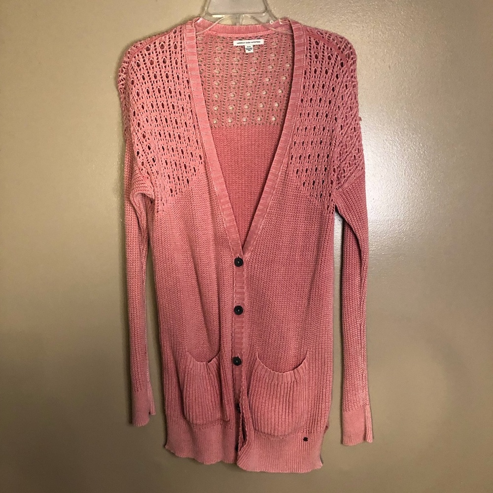 Pink Sweater Cartigan From American Eagle